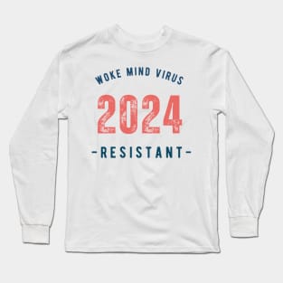 2024 Woke Mind Virus Resistant Long Sleeve T-Shirt